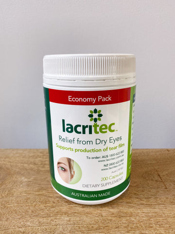Lacritec 200 Dry Eye Supplements Australian Made Dry Eye Treatment